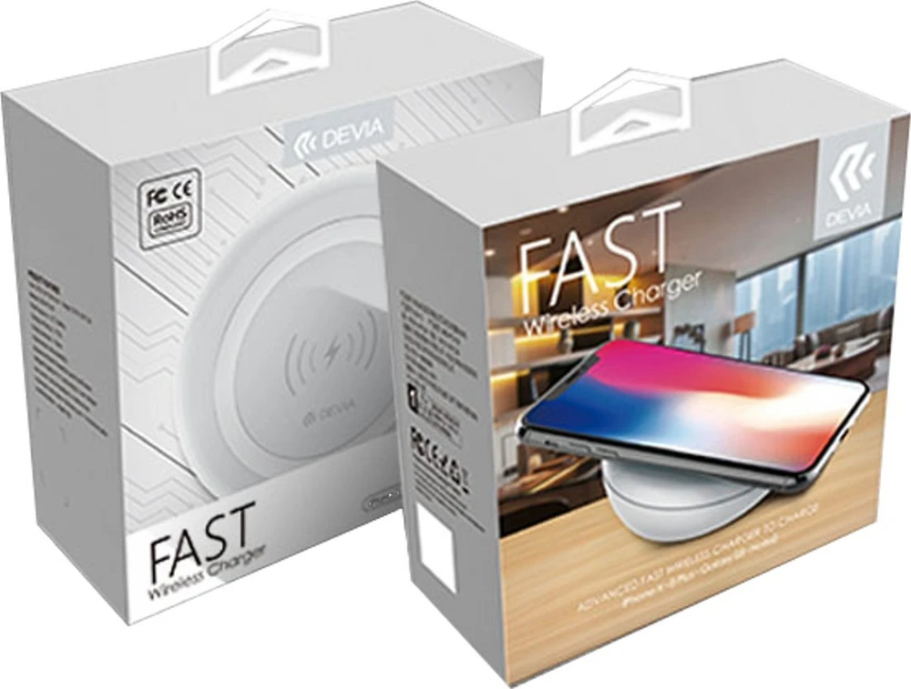 Devia Įkroviklis HQ Inductive fast wireless charger Qi Standard - Baltas