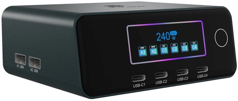 Carruzzo ICY BOX IB-PS2401 Universalus Juoda AC Spartusis įkrovimas Vidaus