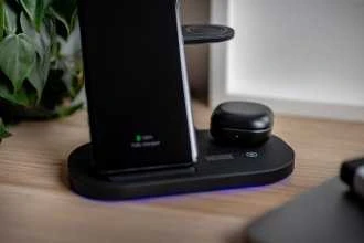 Newell induOne N-GY-Z7L indukcinis įkroviklis 3 mobiliesiems įrenginiams (Juodas)