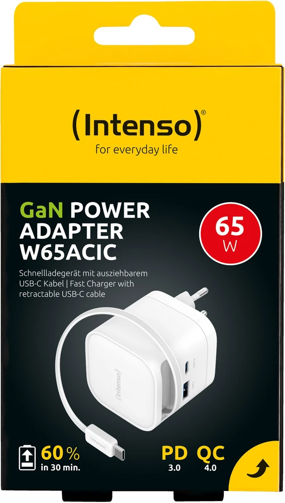 Įkroviklis Intenso Adapteris 7806522 1x USB-A 1x USB-C 65 W (7806522)
