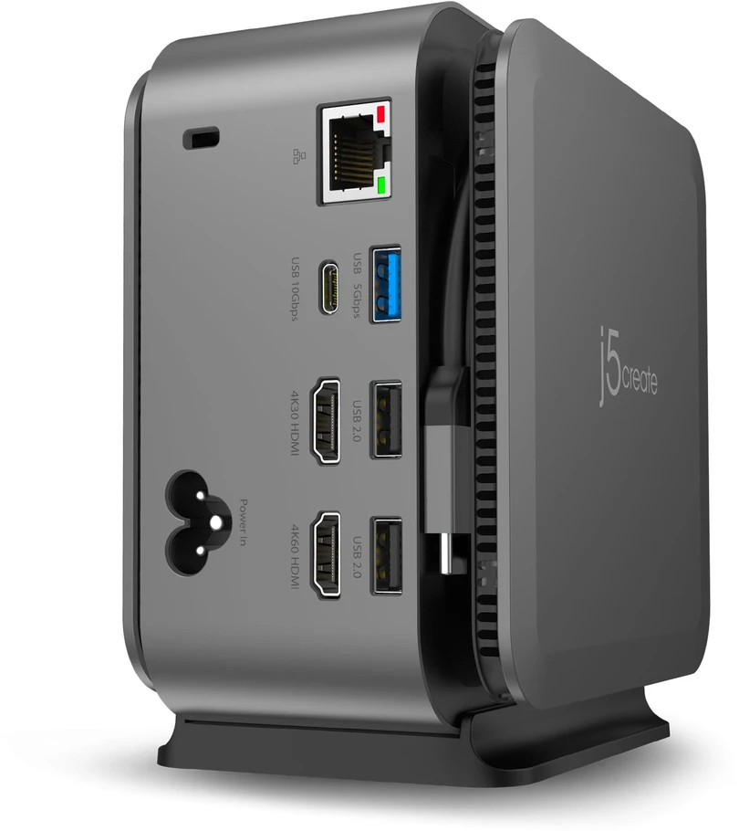 J5CREATE USB-C POWERBASE | PRIJUNGIMO STOTELĖ (JK)