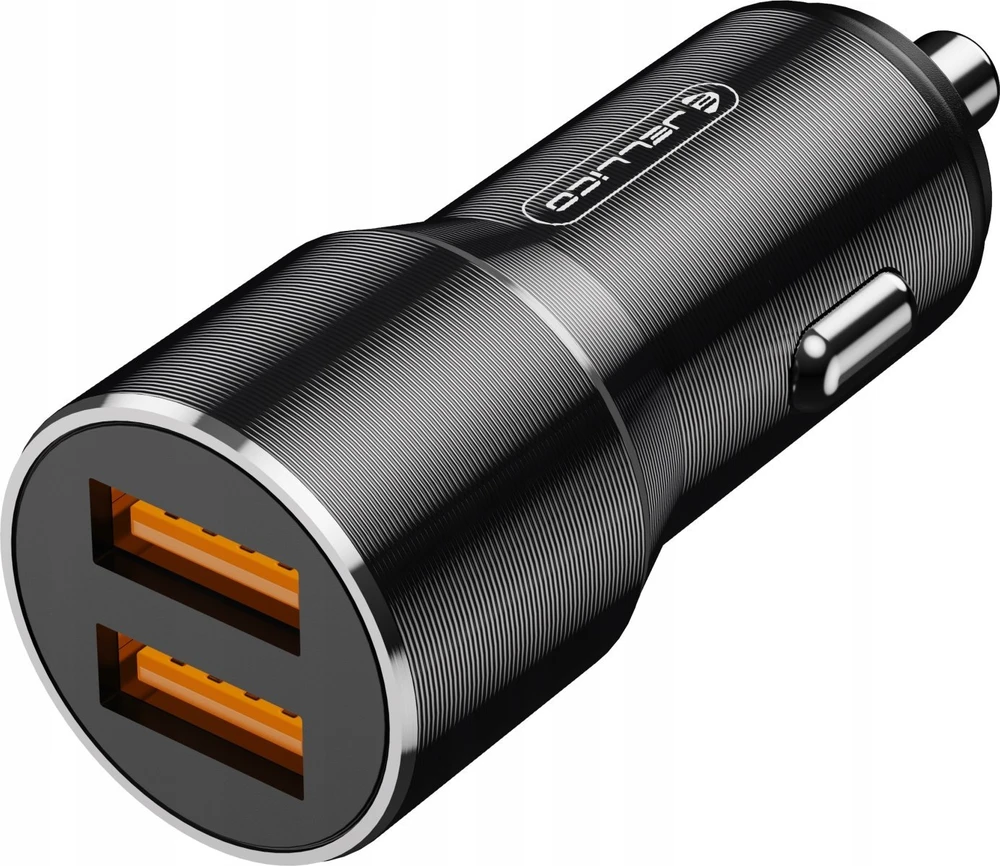 JELLICO automobilinis įkroviklis F9 36W 2xUSB QC3.0 Juodas