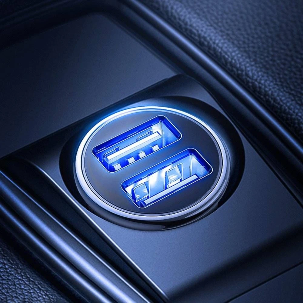 Automobilinis įkroviklis Joyroom C-A06 2xUSB 3.1A baltas