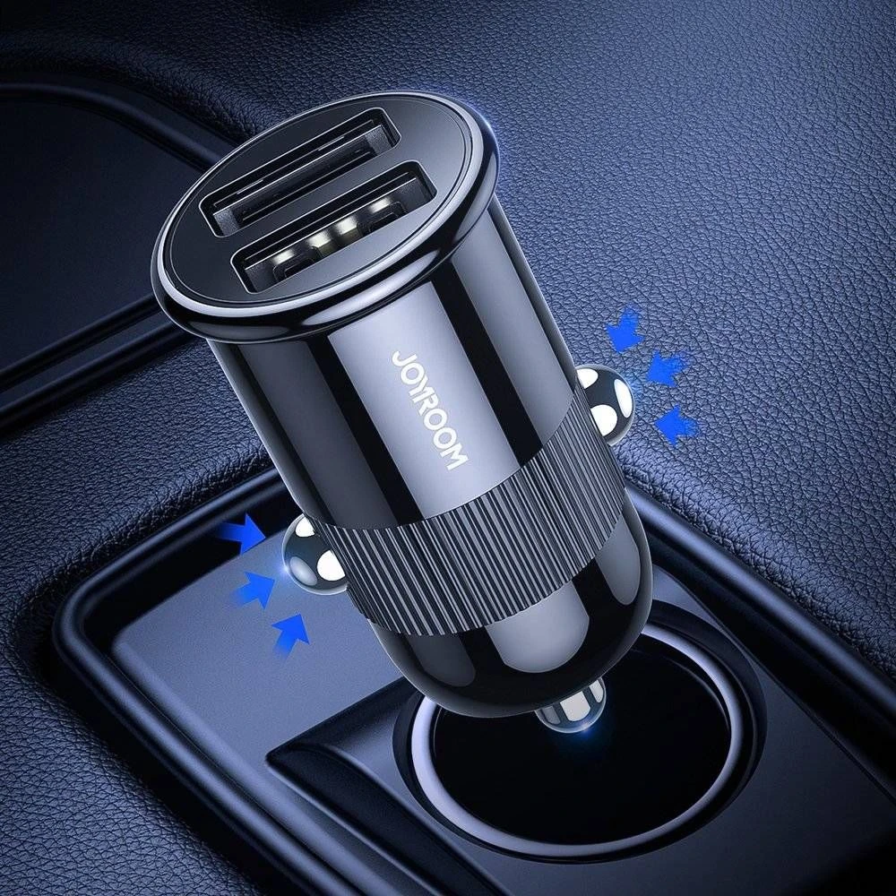 Automobilinis įkroviklis Joyroom C-A06 2xUSB 3.1A baltas
