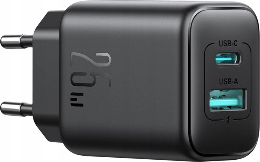 Įkroviklis Joyroom JR-TCF13 25W USB-C/USB-A juodas