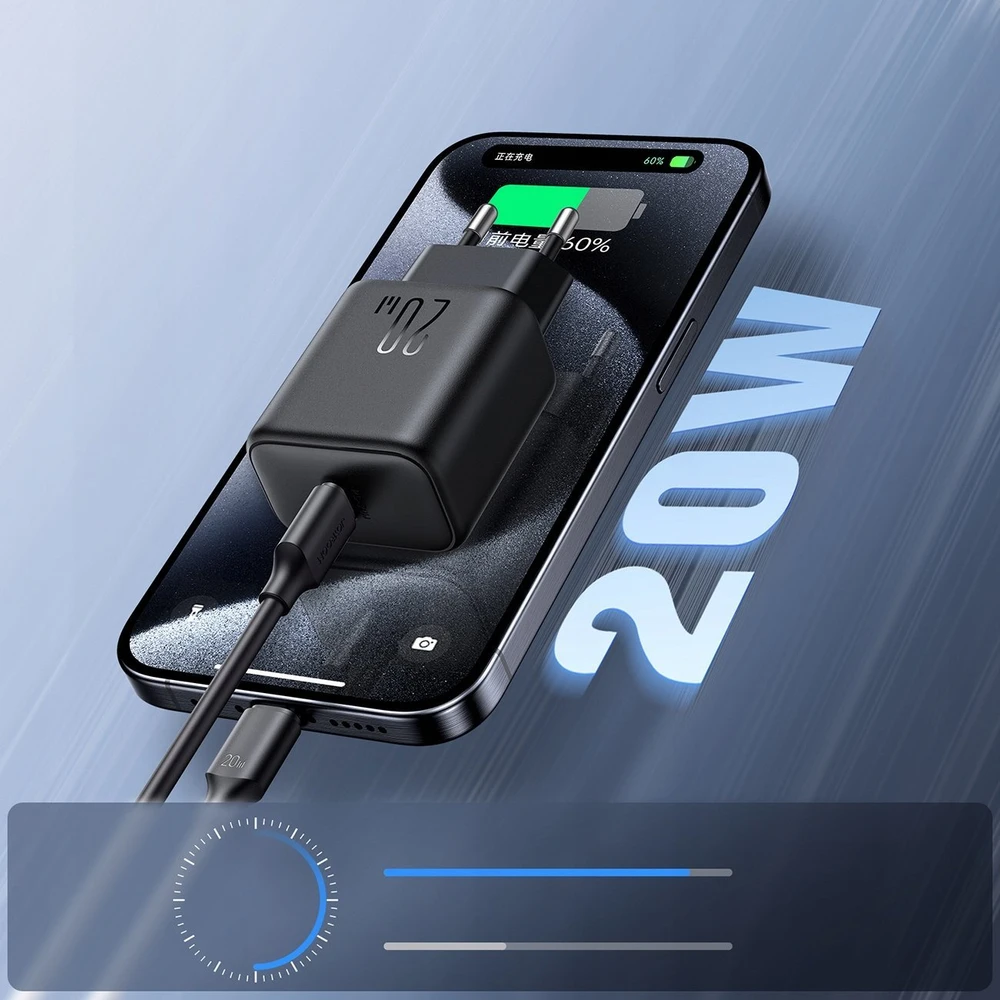 Įkroviklis Joyroom JR-TCF20 20W USB-C juodas