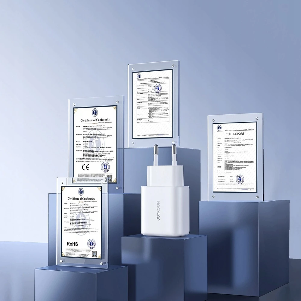 Įkroviklis Joyroom JR-TCF21 20W USB-C/USB-A baltas