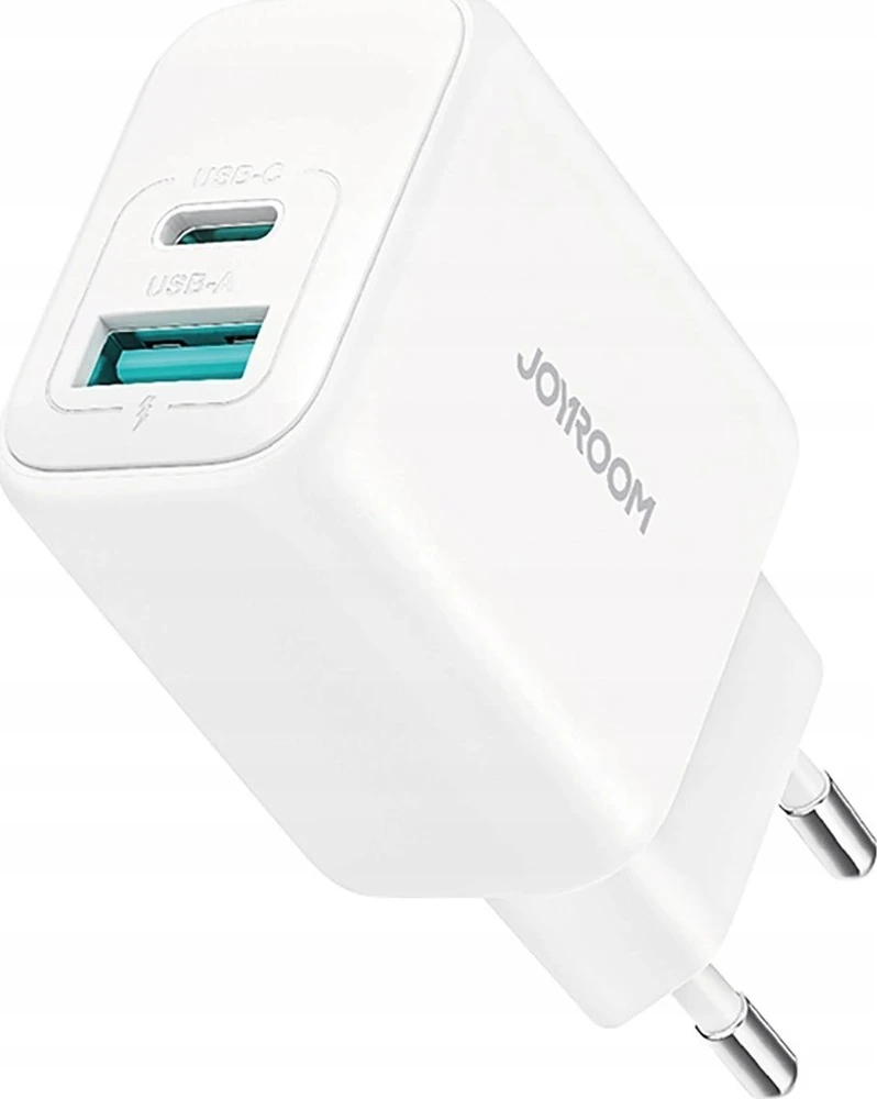 Įkroviklis Joyroom JR-TCF21 20W USB-C/USB-A baltas