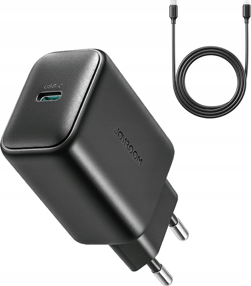 Įkroviklis Joyroom JR-TCF23 25W USB-C + USB-C to USB-C cable 1.0m juodas