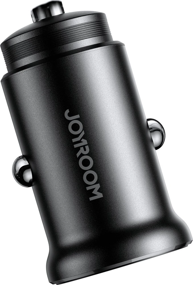 Automobilinis įkroviklis Joyroom CCN06 2xUSB-C 30W juodas