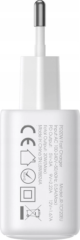 Įkroviklis Joyroom JR-TCF20 20W USB-C baltas