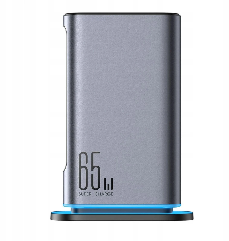 Įkroviklis Joyroom JR-TCM02 GaN 65W 4xUSB-C 2xUSB-A kištukas UK – pilkos spalvos