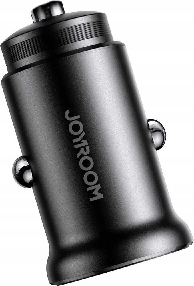 Automobilinis įkroviklis Joyroom JR-CCN05 USB-C/USB-A 30W juodas