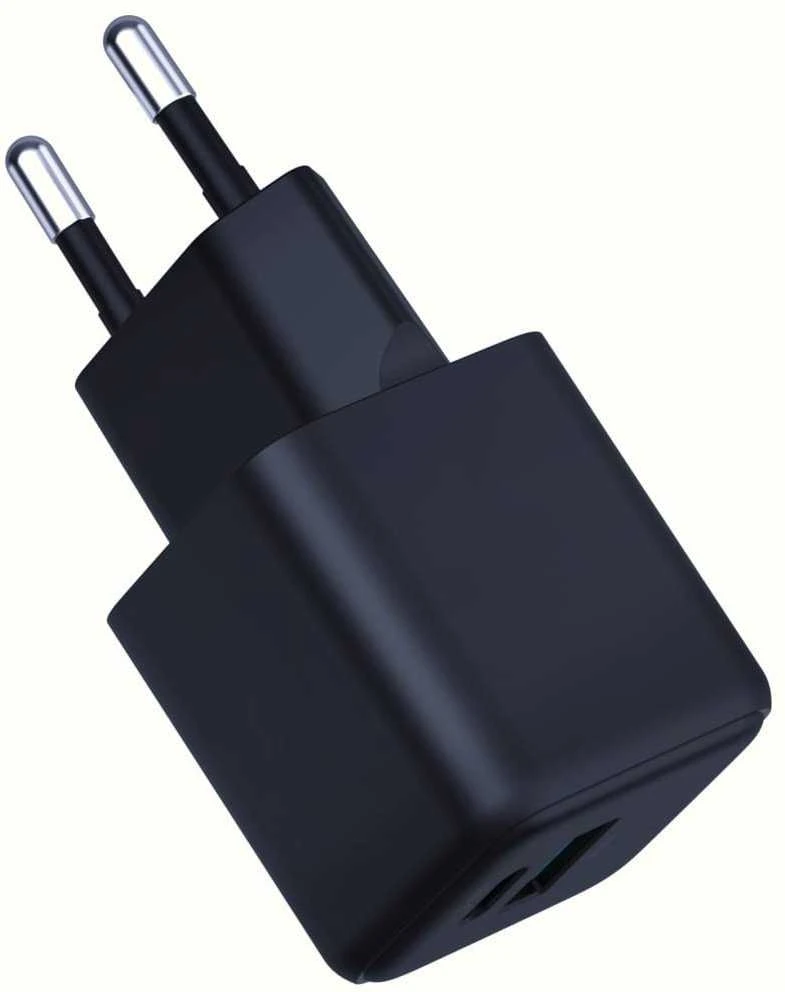3Mk Protection 3mk Hyper GaN įkroviklis 20W QC4+ PD PPS USB-C USB-A sieninis įkroviklis - Juodas