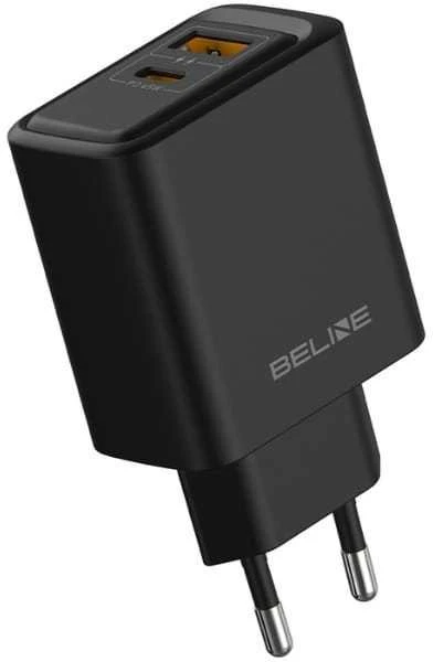 Laidinis įkroviklis Beline 45W USB-A/USB-C + cable USB-C BLN2CB45C juodos spalvos