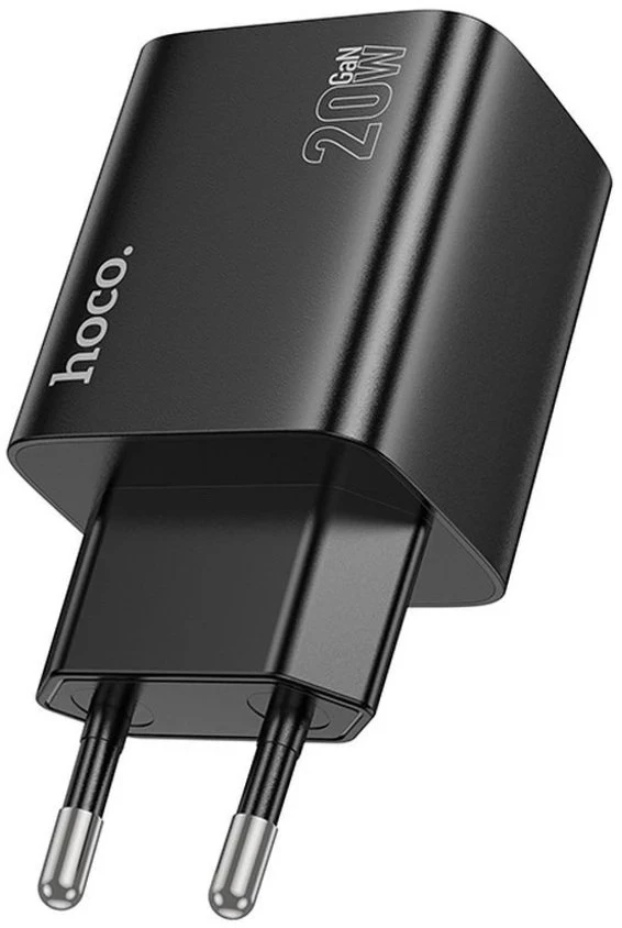 Telefono įkroviklis Hoco 2 x USB C + 2 x USB A QC3.0 PD 3A 20W N55 juodas