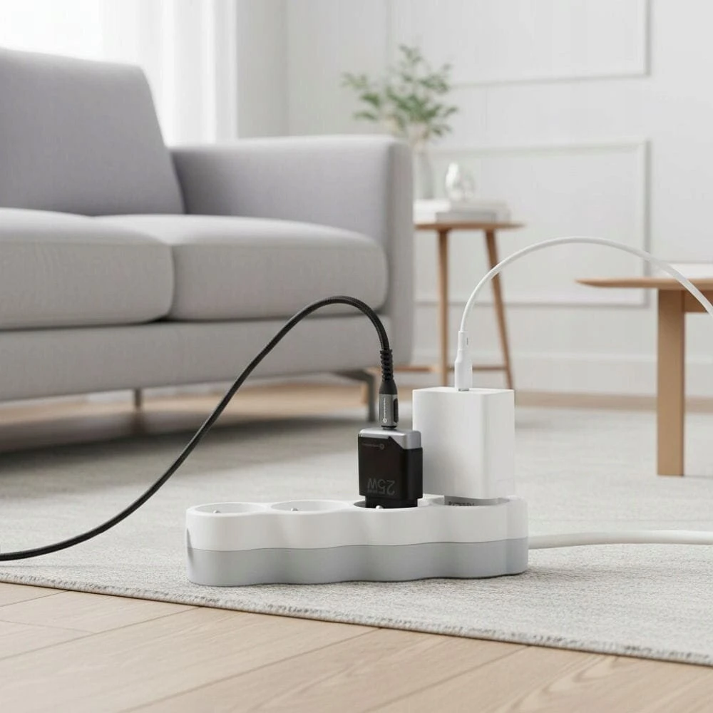 Telefono įkroviklis Forcell F-Energy Ultra Slim GaN III USB C PD QC4.0 3A 25W B125101-E juodas