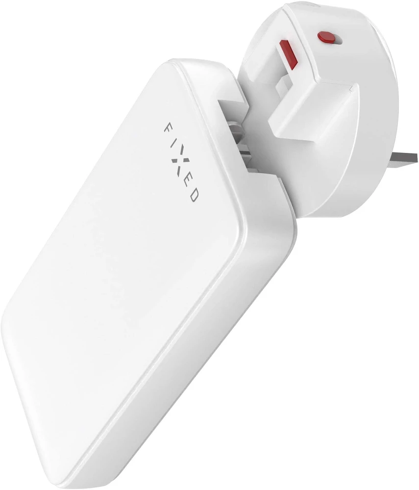 Fixed Slim Traveller 2xUSB-C Travel Charger with world adapters, GaN, 45W | Baltas