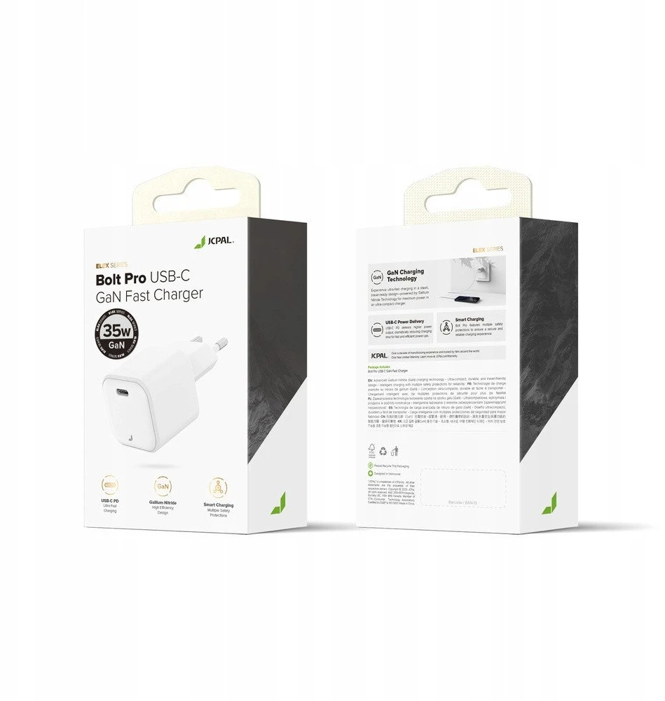 Įkroviklis Jcpal Bolt Pro GaN 35 W (JCP6354)