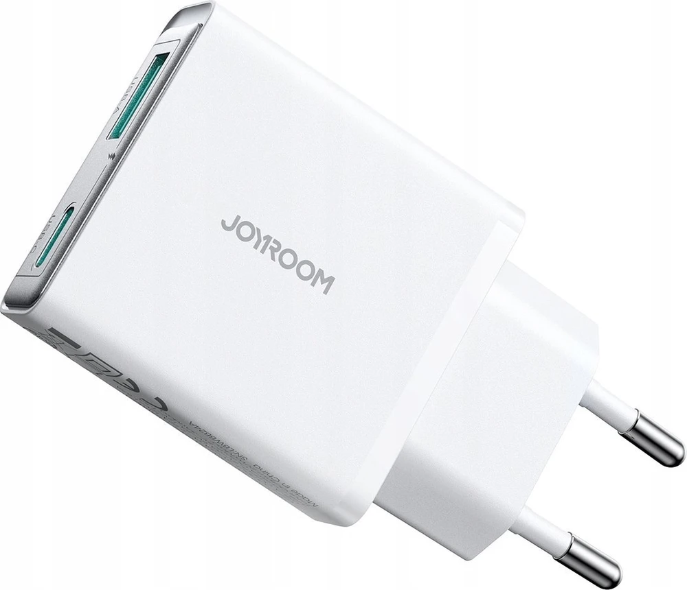 Įkroviklis Joyroom Super Slim (TCF14) (1xUSB-C;1xUSB 3A 20W) baltas