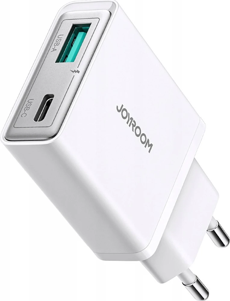 Įkroviklis Joyroom Super Slim (TCF14) (1xUSB-C;1xUSB 3A 20W) baltas