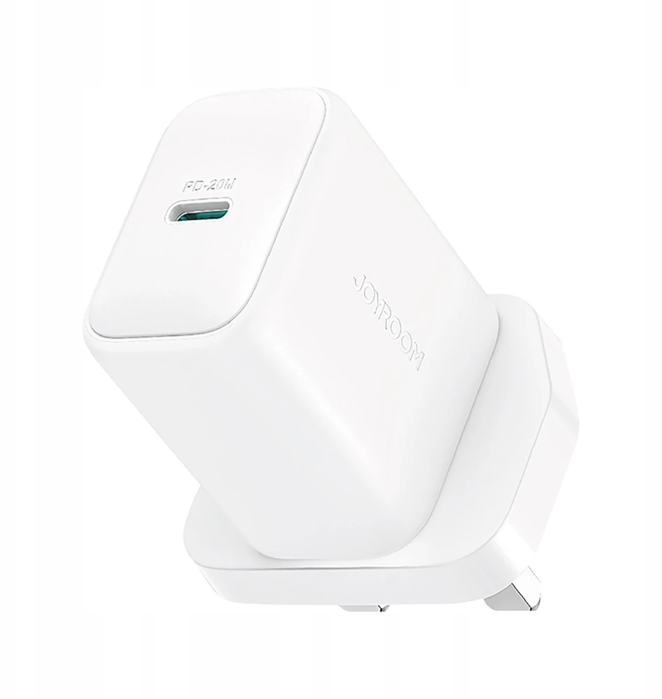 Joyroom JR-TCF20 PD 20W Wall Charger (UK Plug) with 1m USB-C Cable - Baltas