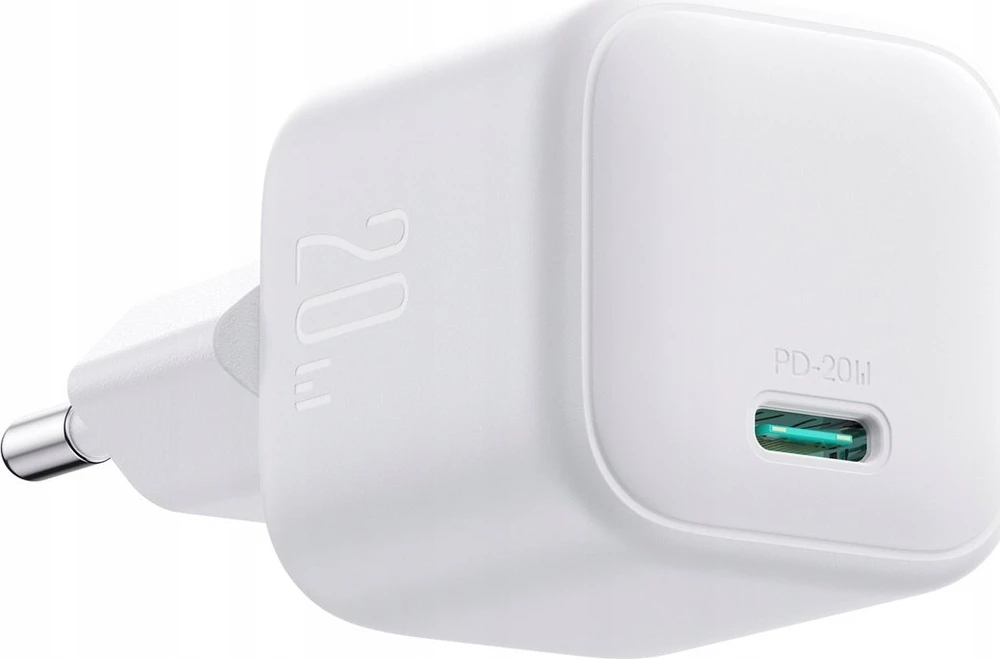 Įkroviklis Joyroom JR-TCG08 20W GaN USB-C baltas
