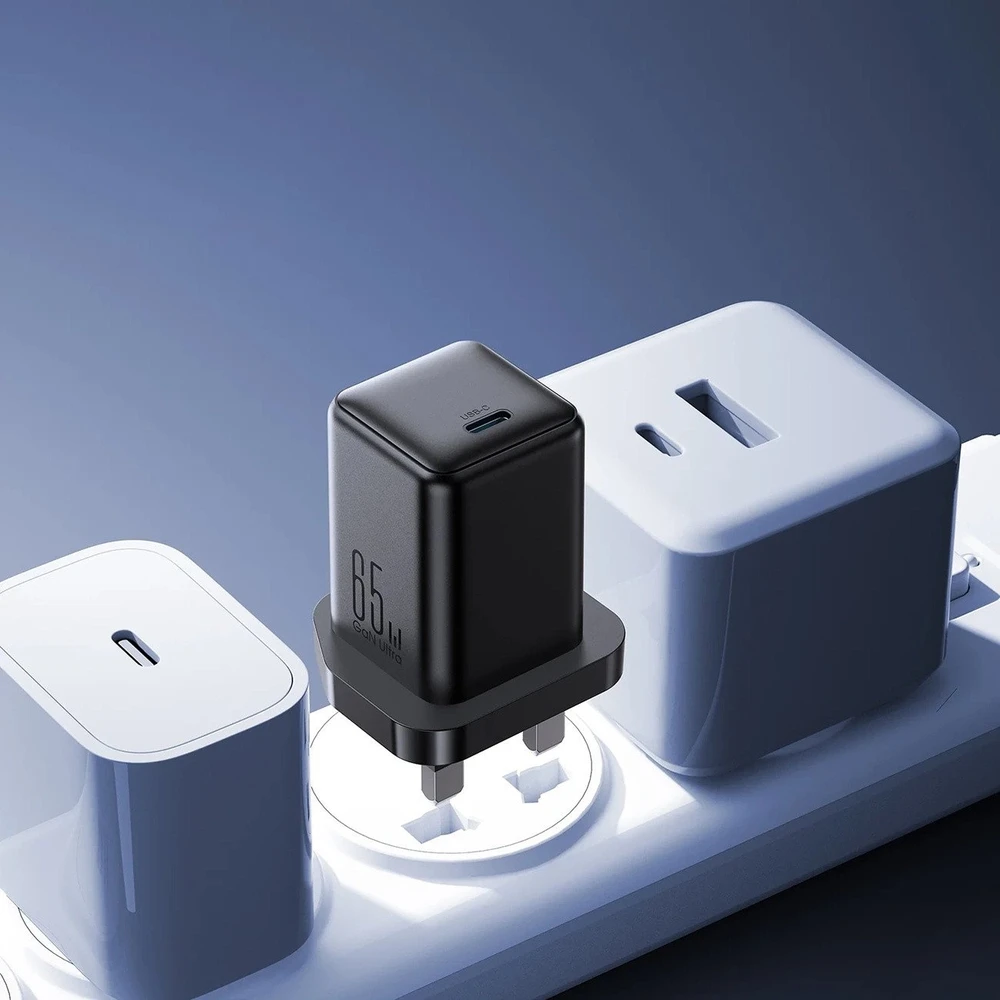 Joyroom JR-TCG18 65W laidinis įkroviklis 1 x USB-C (UK Plug) – juodos spalvos