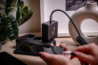 Maitinimo šaltinis - Newell GaN 100 W TFT įkroviklis (100W, 2x USB-C, 1x USB-A)