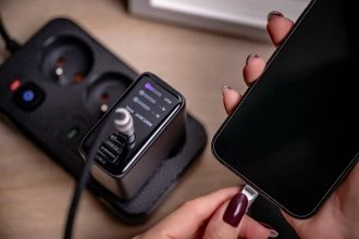 Maitinimo šaltinis - Newell GaN 100 W TFT įkroviklis (100W, 2x USB-C, 1x USB-A)