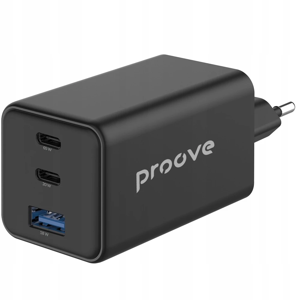 Įkroviklis PROOVE Pocket GaN jungiama į tinklą 1 2 65 W