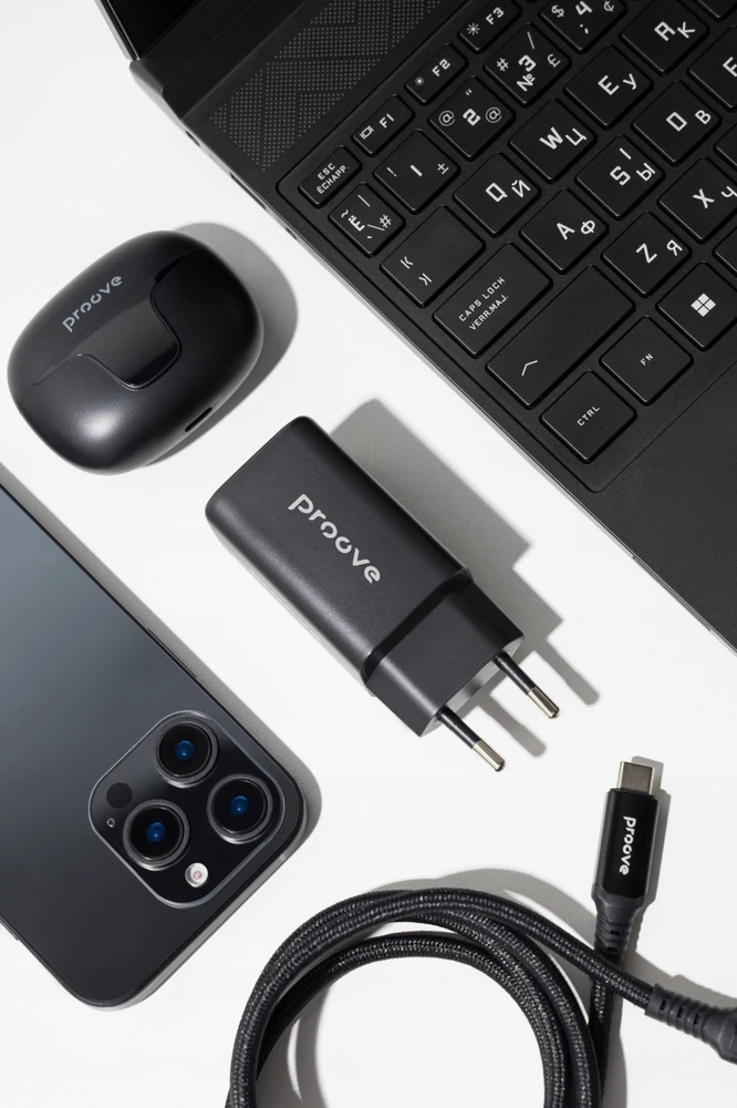Įkroviklis PROOVE Pocket GaN jungiama į tinklą 1 2 65 W