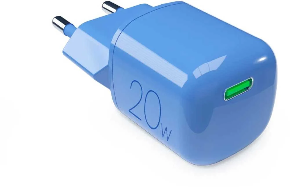 Puro Elektrik Puro 20W GaN USB-C Wall Charger - Mėlyna
