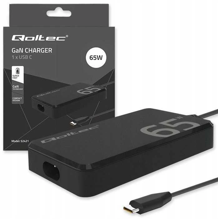 Įkroviklis nešiojamam kompiuteriui Qoltec 52421 65W 5-20V 3.25A