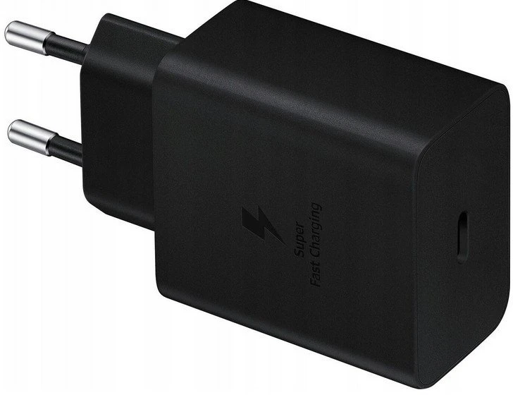 112803 EP-TA845EWE + EP-DW767JWE Samsung 45W Kelioninis įkroviklis + USB-C/USB-C kabelis baltos spalvos (OOB Bulk pakuotė)