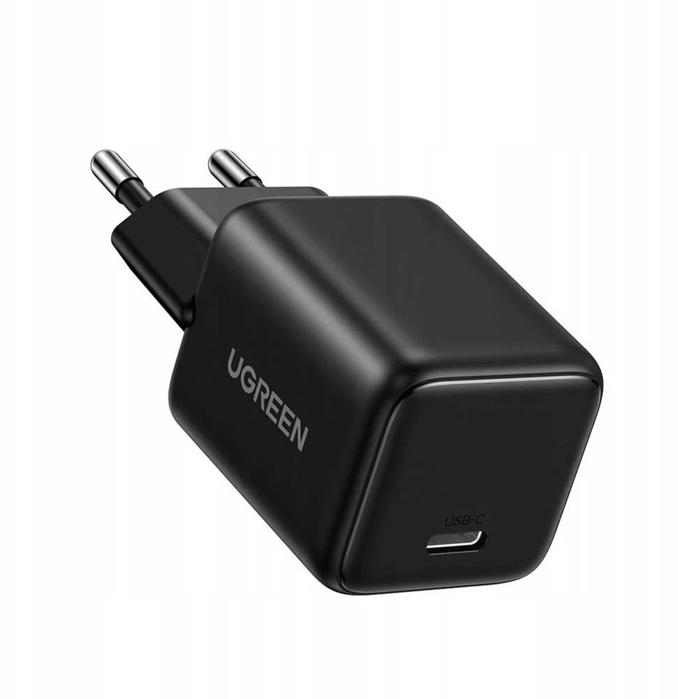 Ugreen Sieninis įkroviklis GaN 30W USB-C QC4+ PD3.0, juodas