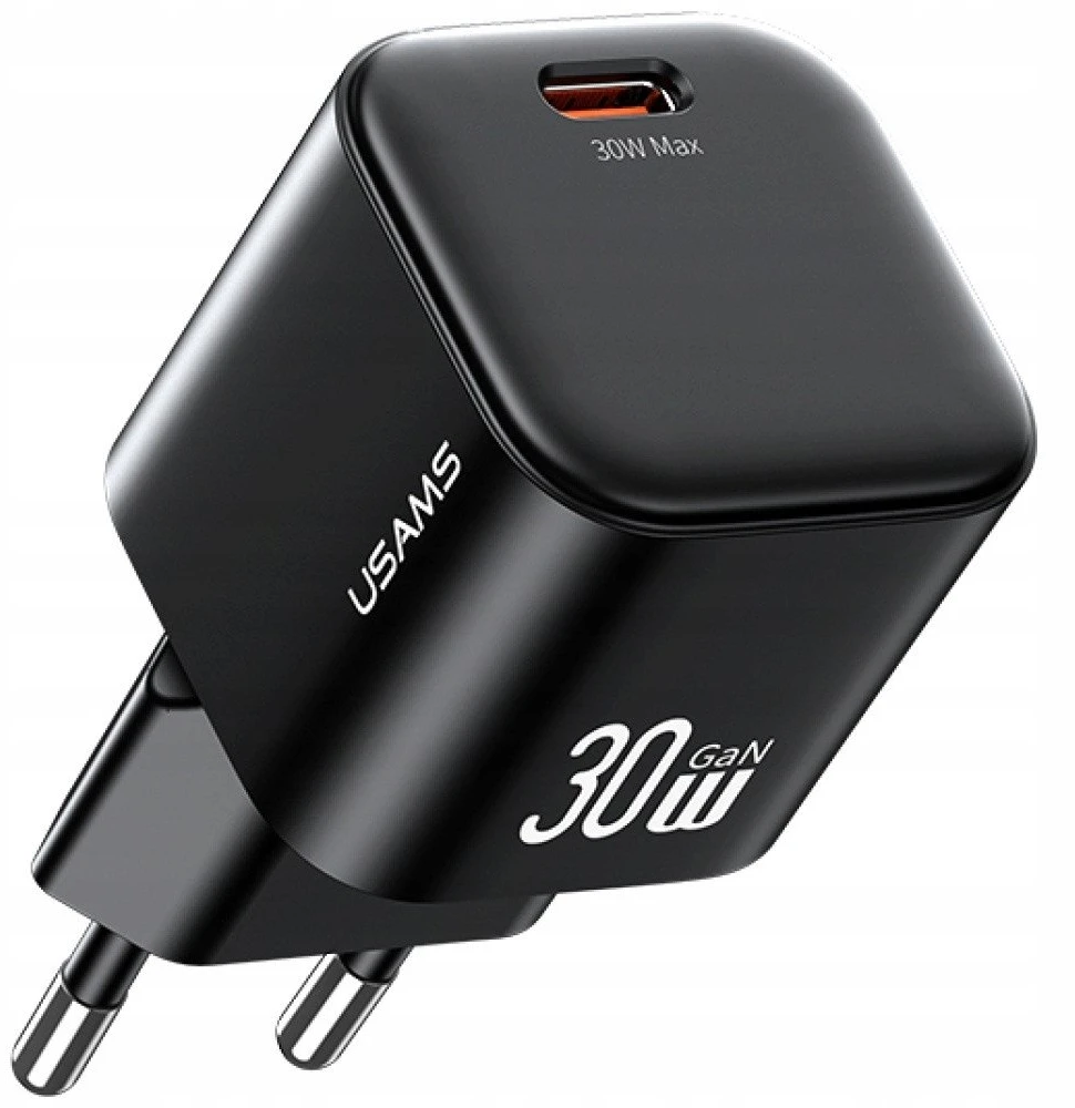 Laidinis įkroviklis USAMS JO Series CC262 30W USB-C + 1m USB-C/USB-C baltos spalvos