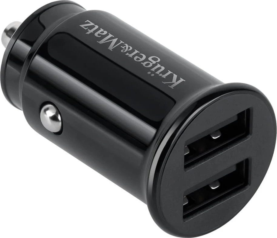 Kruger & Matz dvigubas USB 3100 mA automobilinis įkroviklis su Quick Charge 3.0 funkcija