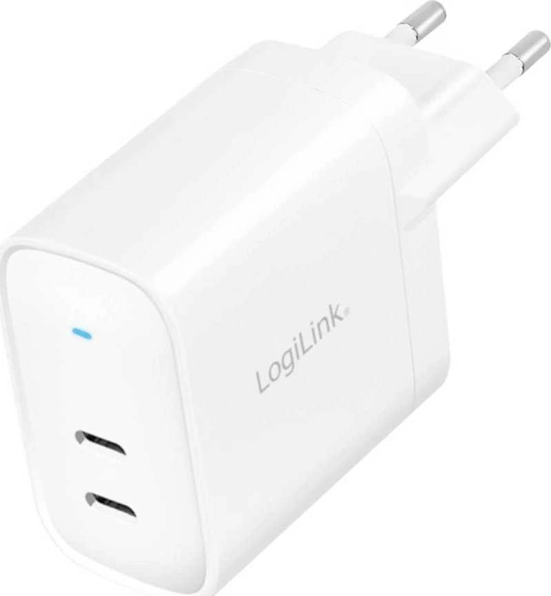 Įkroviklis LogiLink PA0282 Adapteris sieciowy 2x USB-C 40W