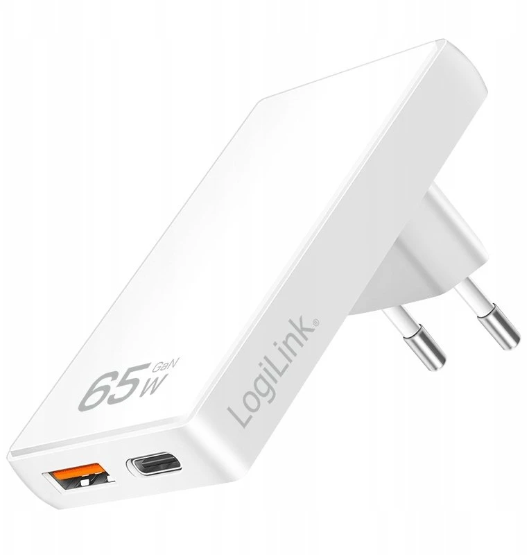 Įkroviklis LogiLink PA0368 USB GaN 1x USB-A 1x USB-C 65 W
