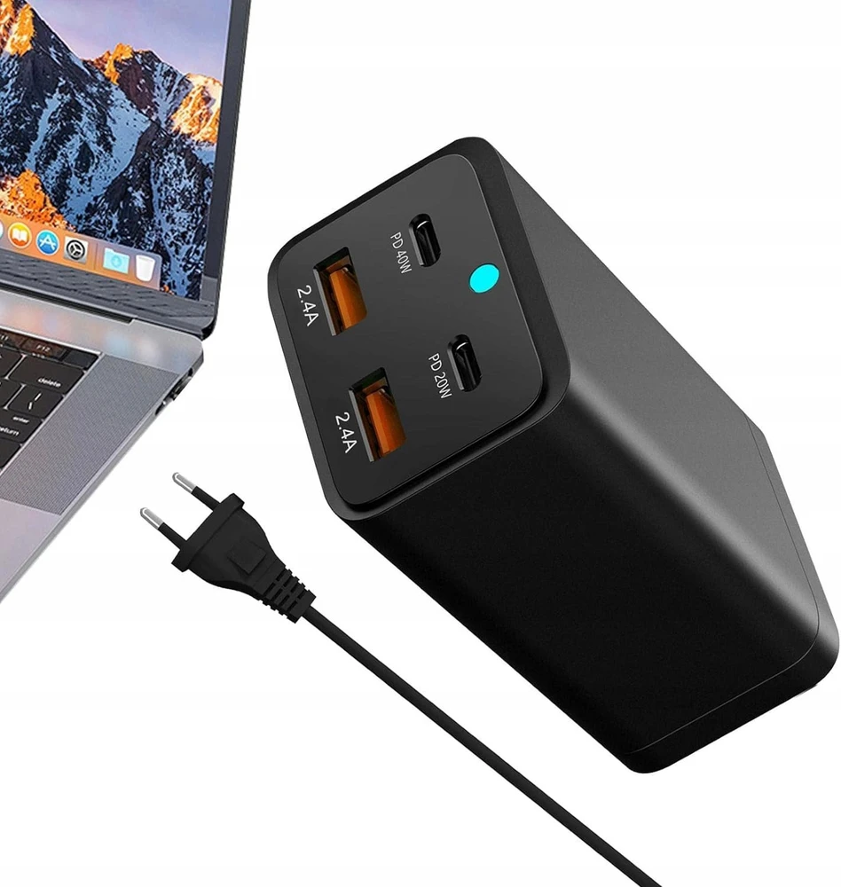 Įkroviklis LTC QC 3.0 PD20W/PD40W Sieciowa 2x USB-A 2x USB-C 2.4 A (LXQC21)