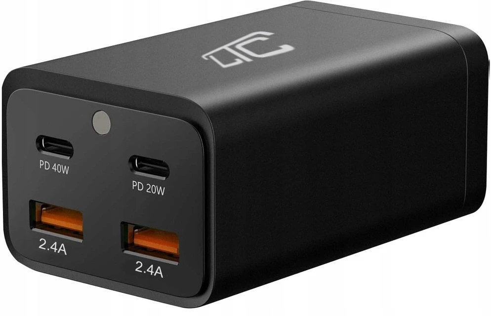 Įkroviklis LTC QC 3.0 PD20W/PD40W Sieciowa 2x USB-A 2x USB-C 2.4 A (LXQC21)