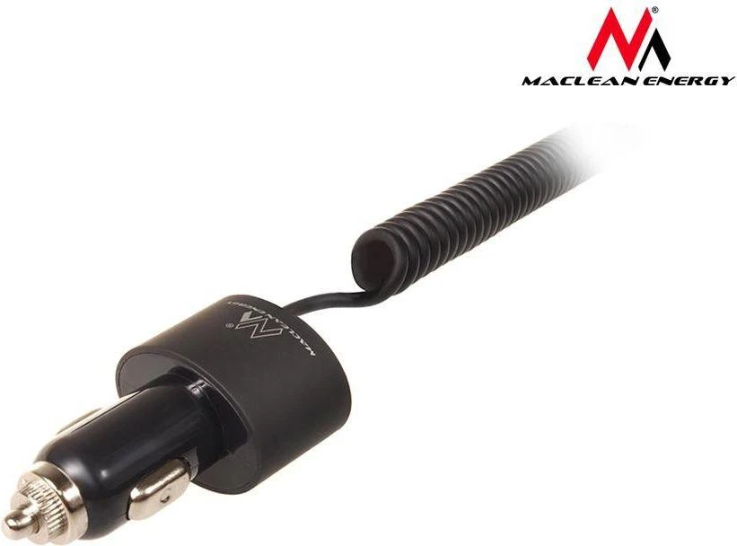Maclean MCE76 37545 Automobilinis įkroviklis 2xUSB, 5.2A, „Lightning“ spiralė 1.8m