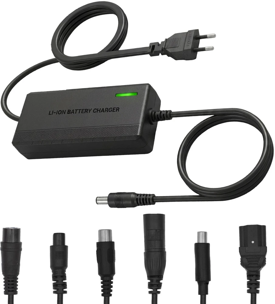 Universalus kroviklis / Maitinimo šaltinis Maclean Energy, skirtas paspirtukams, 54,6V DC, 2A, Max 110W, Fast Charging, 6 kištukai, MCE665