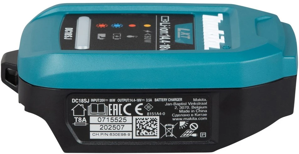 Įkroviklis Makita DC18SJ 1915U4-1 USB LXT Power Delivery 60/80/100W one size