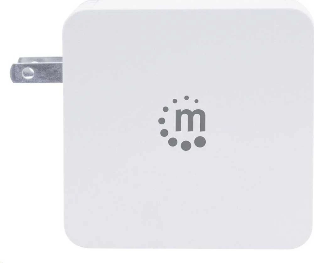 Manhattan kroviklis USB-C 5-20V iki 45W, USB-A 5V iki 2.4A baltas