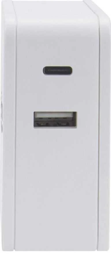 Manhattan kroviklis USB-C 5-20V iki 45W, USB-A 5V iki 2.4A baltas
