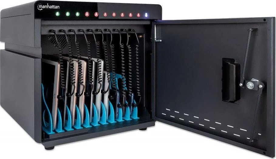 Intracom MANHATTAN 10 USB-C PD prievadų stalinio kompiuterio įkrovimo spinta – 180 W