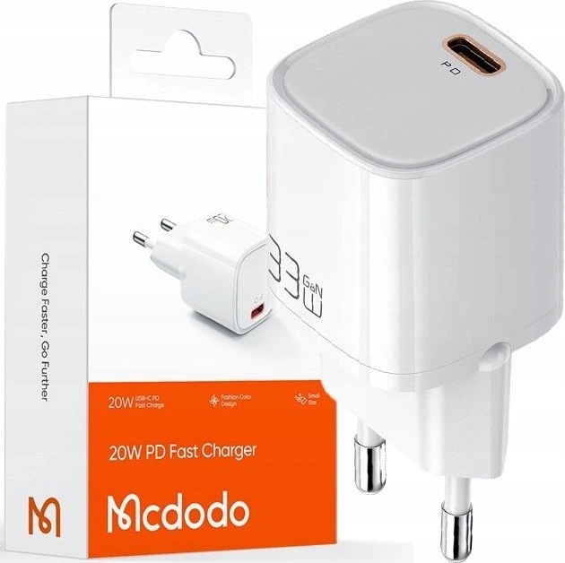 PD įkroviklis McDodo CH-4020 20W nano serija (balta)