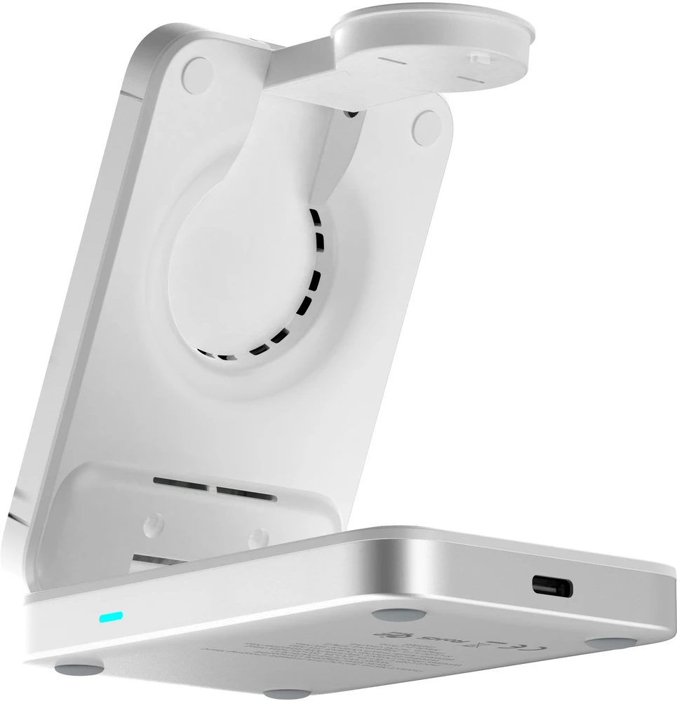 „Mobile Origin 3in1 Qi2 25W“ sulankstomas įkrovimo stovas PW35, suderinamas su „MagSafe“
